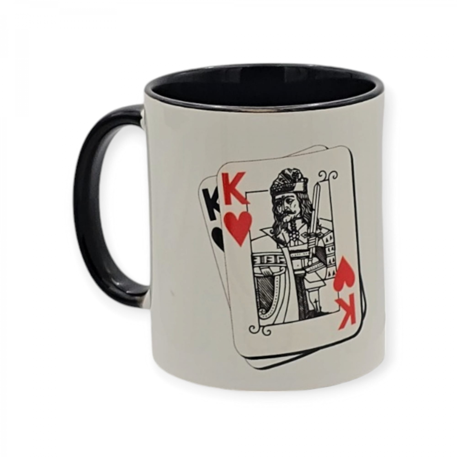 Cana cadou/suvenir Iubeste Targoviste 9 - cana color interior si toarta negre