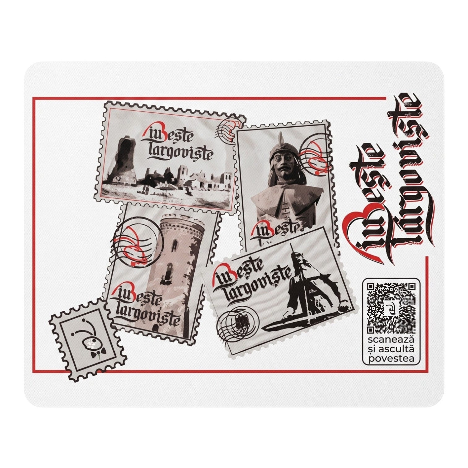 Mousepad cadou/suvenir colectia Iubeste Targoviste 7