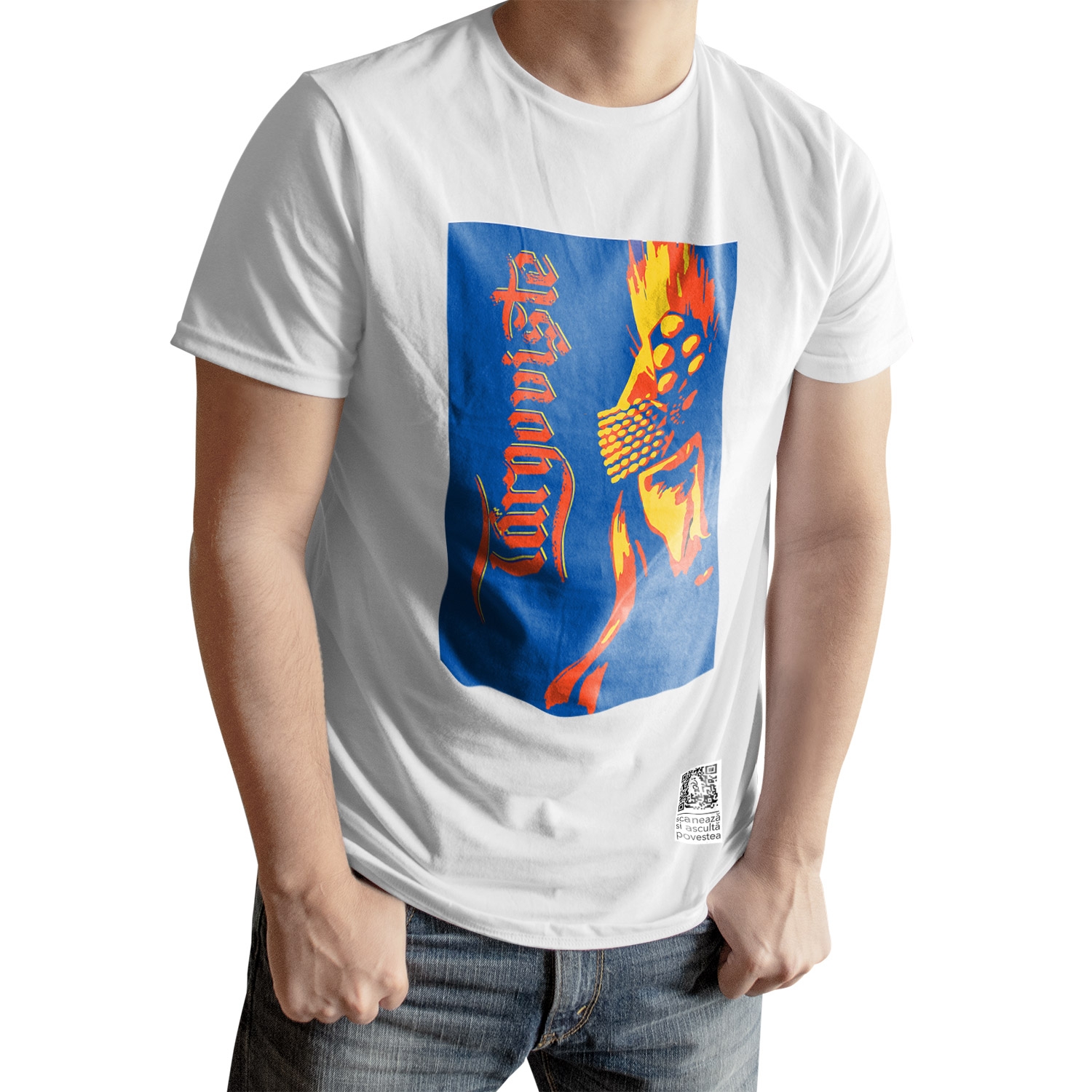 Tricou alb cadou/suvenir Iubeste Targoviste 3
