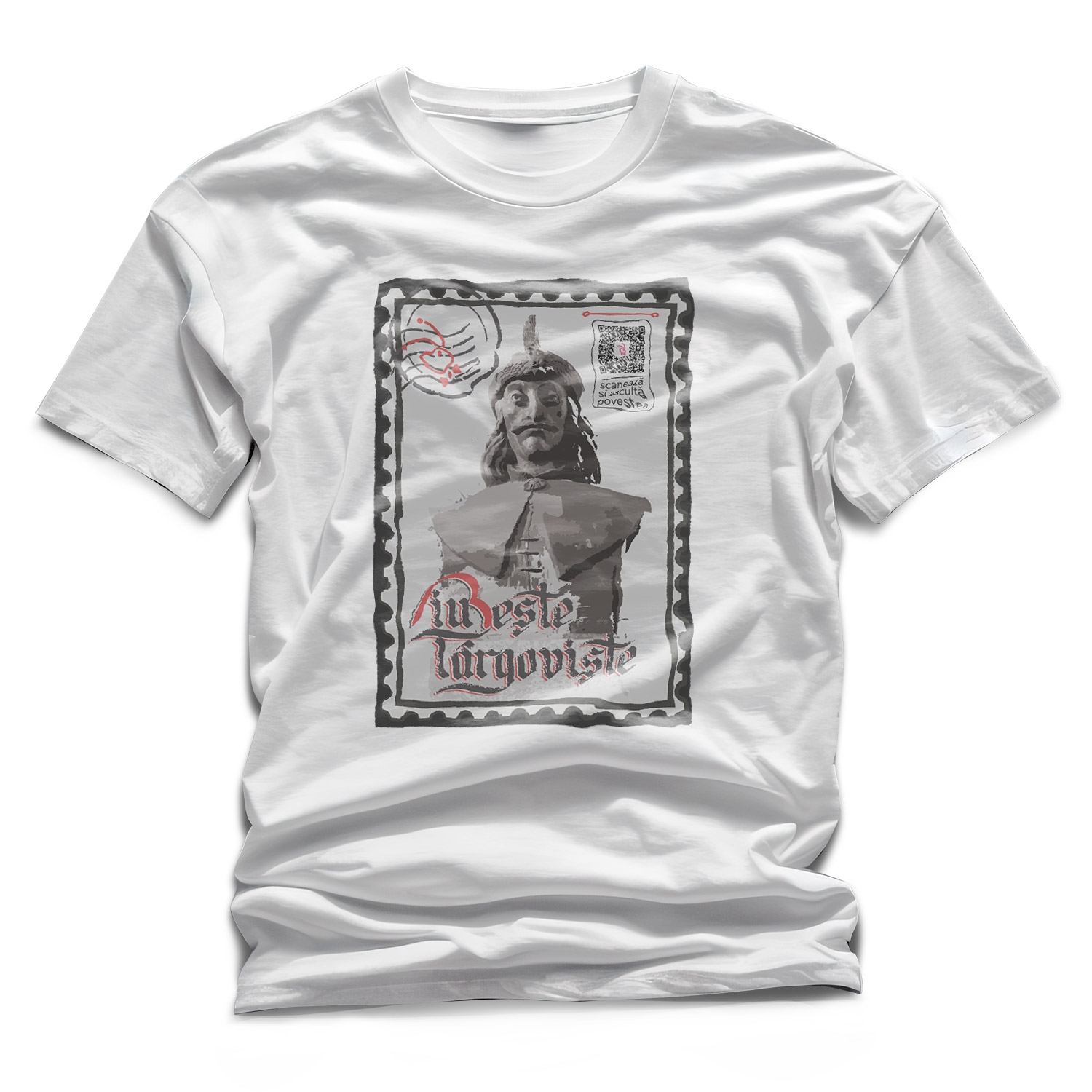 Tricou alb cadou/suvenir Iubeste Targoviste 5