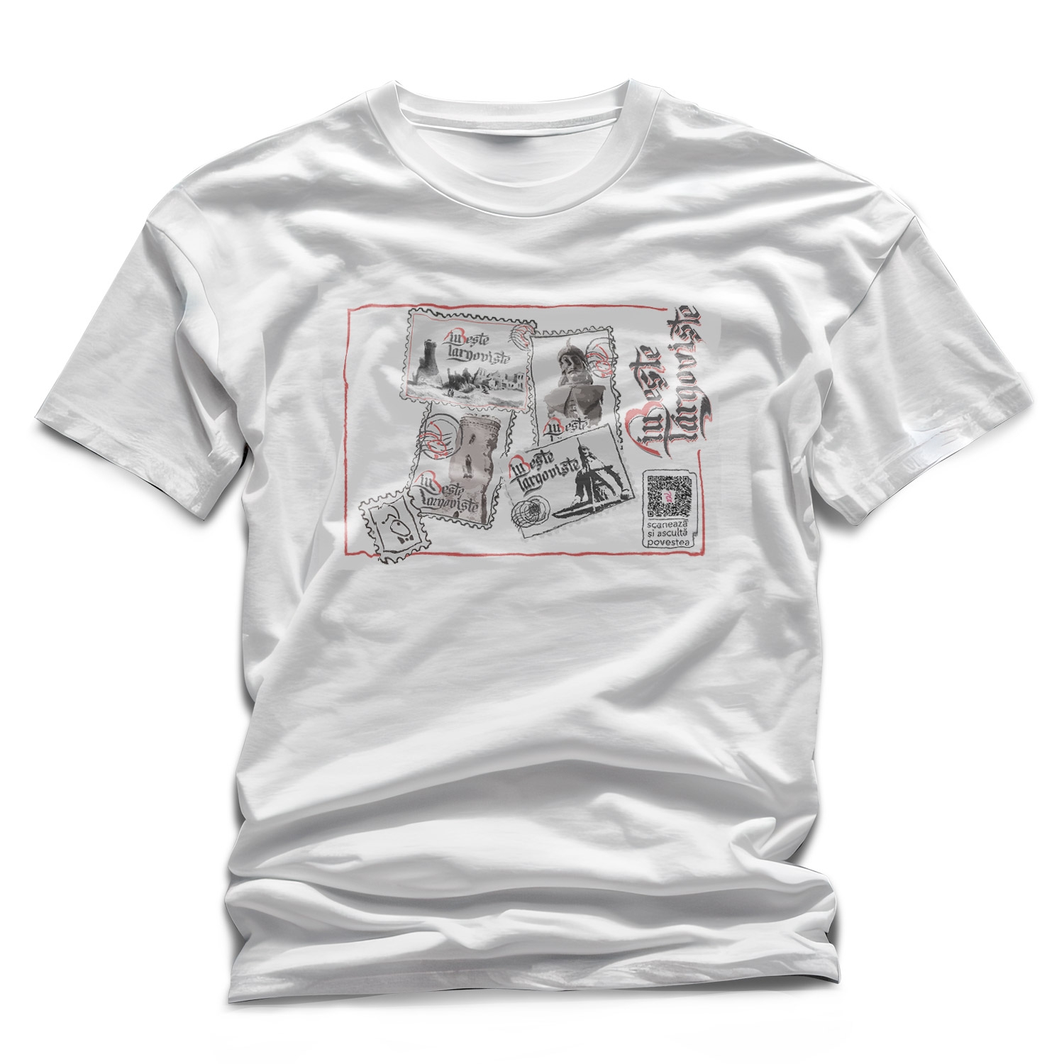 Tricou alb cadou/suvenir Iubeste Targoviste 7