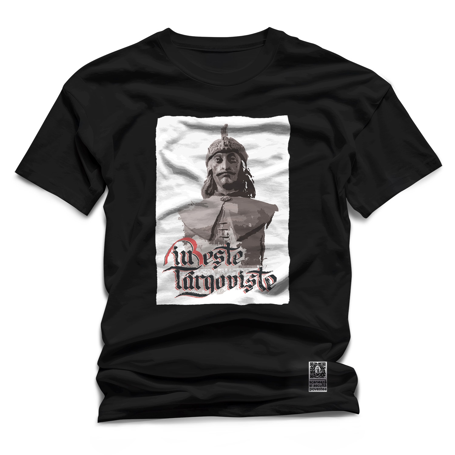 Tricou negru cadou/suvenir Iubeste Targoviste 5